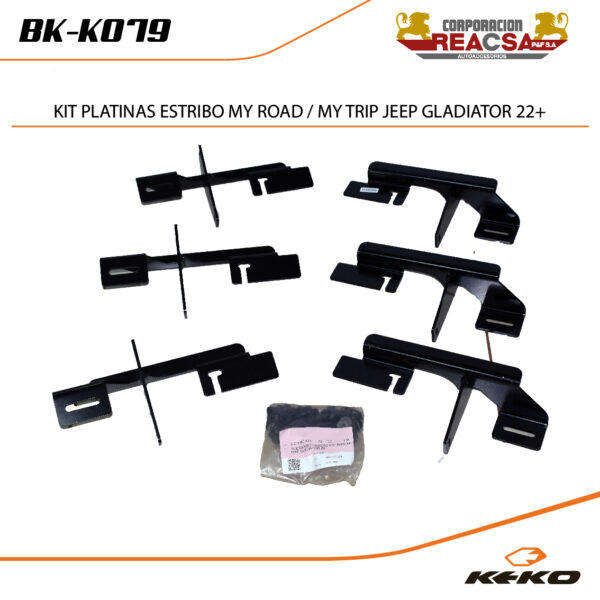 KIT PLATINAS ESTRIBO MY ROAD/ TRIP JEEP GLADIATOR 22-