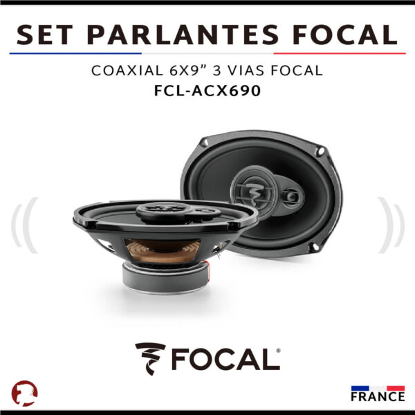 SET PARLANTES FOCAL COAXIAL 6X9" 3 VIAS AUDITOR