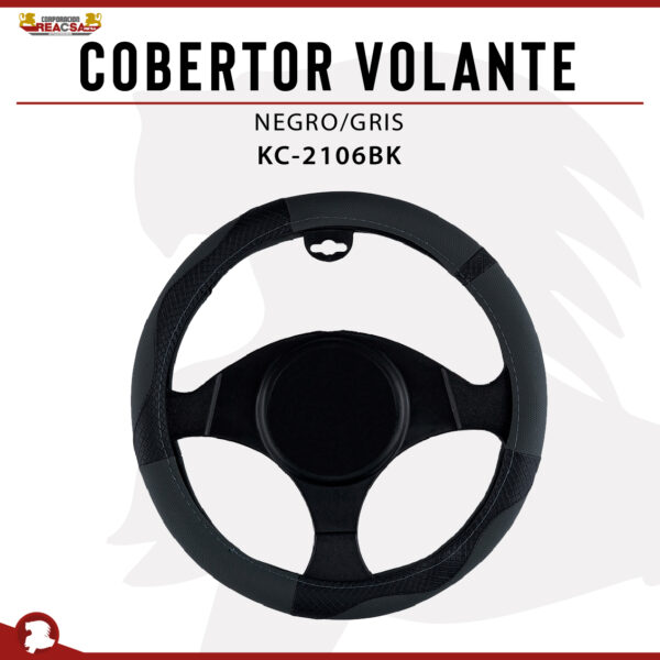 COBERTOR VOLANTE NEGRO / GRIS