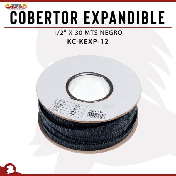 COBERTOR EXPANDIBLE 1/2" X 30 MTS NEGRO