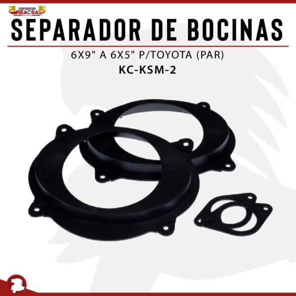 PAR SEPARADOR DE BOCINAS 6 X 9" TO 6 X 5" TOYOTA