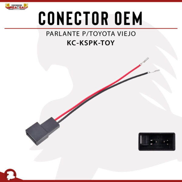 CONECTOR OEM PARLANTE TOYOTA OLD (5 PARES)