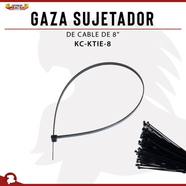 GAZA SUJETADOR DE CABLE DE 8"