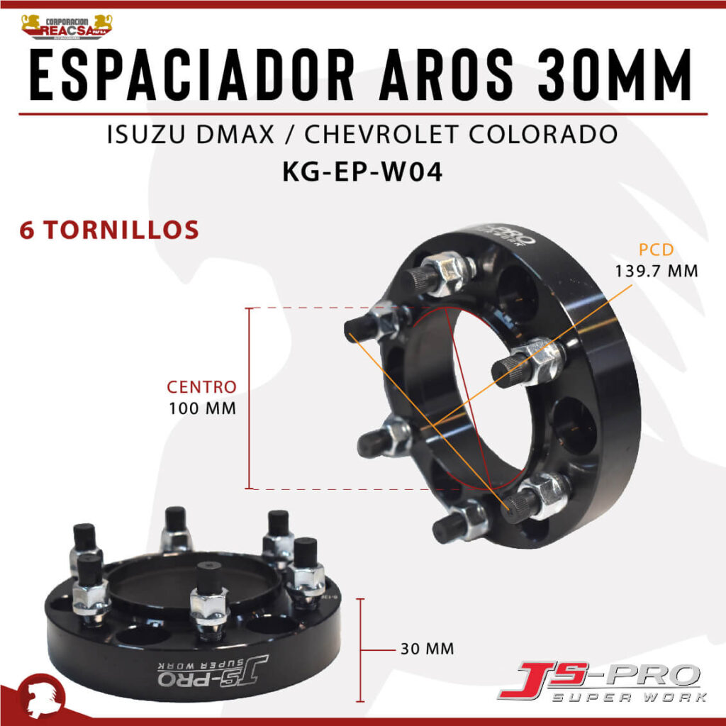 Espaciador Aros Mm X Centro Mm Dmax Colorado Reacsa