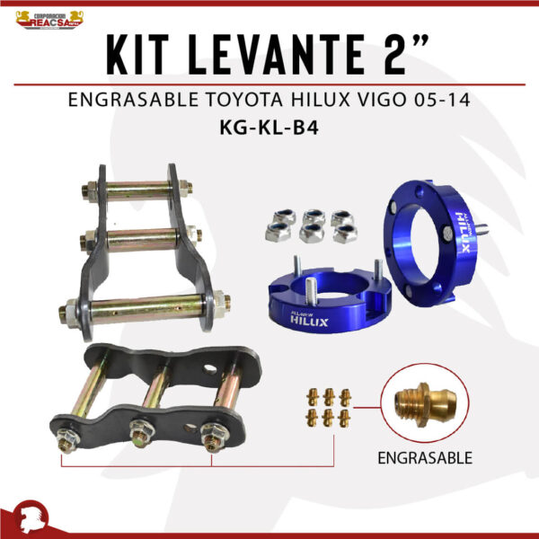 KIT LEVANTE 2" HILUX VIGO 2005-2014 / JAC T6 T8