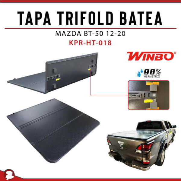 TAPA TRIFOLD BATEA RANGER 12+/ BT50 12-20 /L200 24+ /MAXUS T60/T90 - Image 2