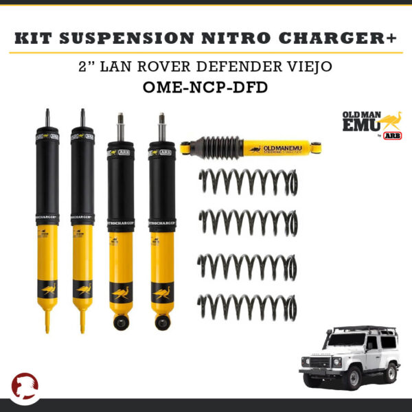 KIT SUSPENSION NITRO CHARGER + 2" LAND ROVER DEFENDER