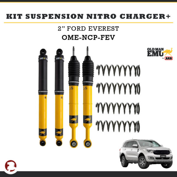 KIT SUSPENSION NITRO CHARGER + 2" FORD EVEREST 23+