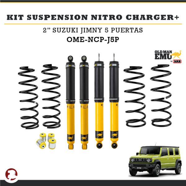 KIT SUSPENSION NITRO CHARGER + 2" SUZUKI JIMNY 5 P