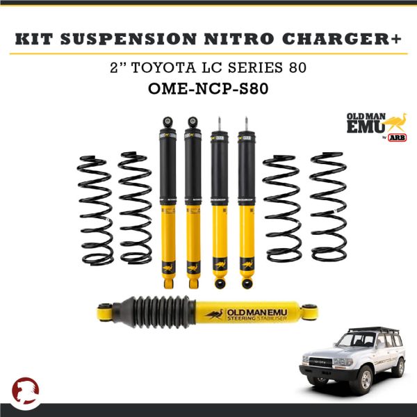 KIT SUSPENSION NITRO CHARGER + 2" TYT LC SERIE 80