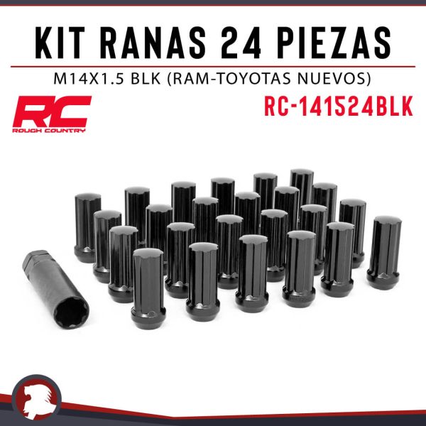 KIT RANAS  M14 x 1.5 BLK (RAM - TYT NUEVOS) 24 PCS