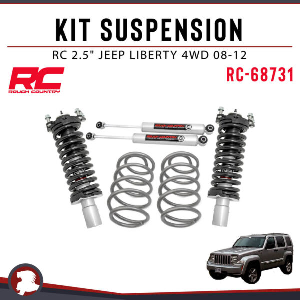 KIT SUSPENSION RC 2.5" JEEP LIBERTY 4WD 08-12