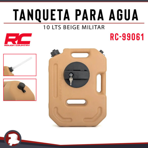 TANQUETA PARA AGUA 10 LTS BEIGE MILITAR