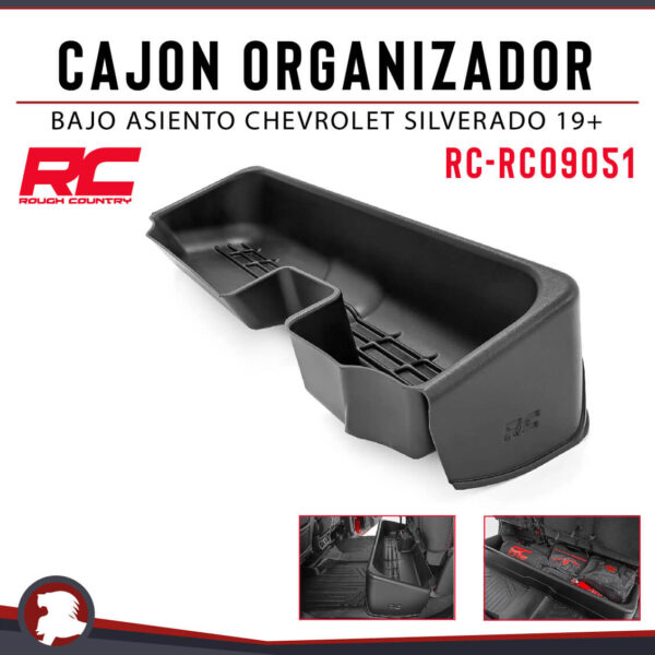 CAJON ORGANIZADOR BAJO ASIENTO CHEV SILVERADO 19+