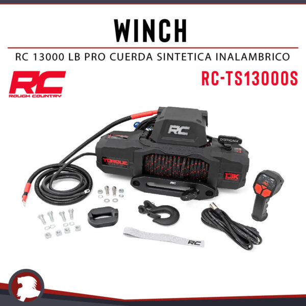 WINCH RC 13000 LB PRO CUERDA SINTETICA INALAMBRICO