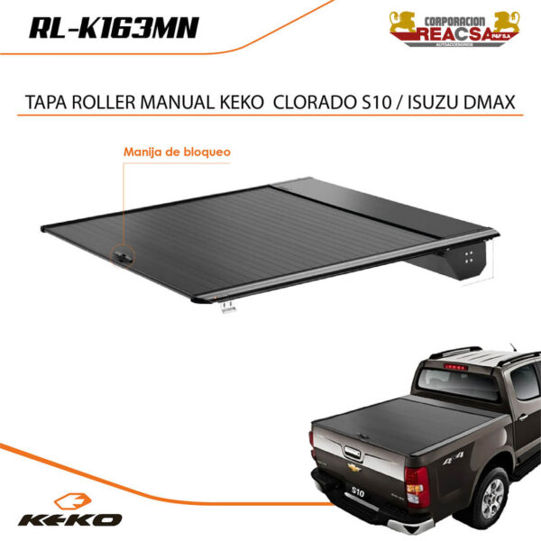 TAPA ROLLER MANUAL KEKO  COLORADO S10 / ISUZU DMAX - Image 2