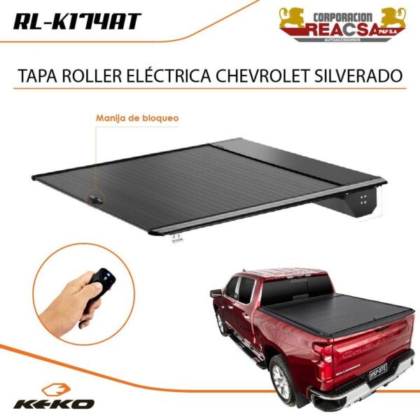 TAPA ROLLER ELECTRICA KEKO CHEVROLET SILVERADO