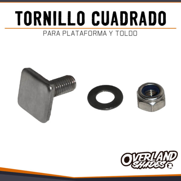 TORNILLO CUADRADO PARA PLATAFORMA Y TOLDO