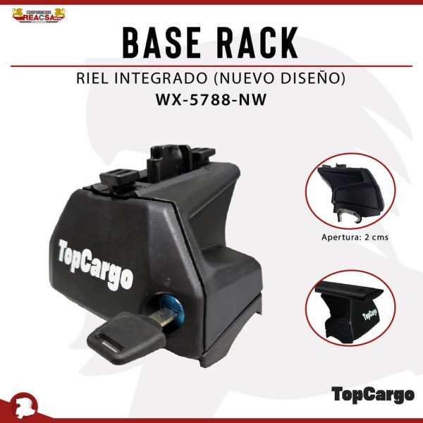 BASE RACK RIEL INTEGRADO NUEVO DISEÑO