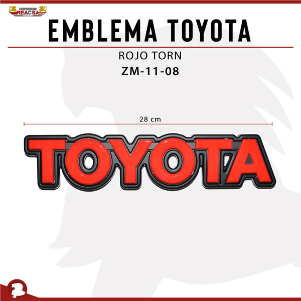 EMBLEMA TOYOTA ROJO TORN